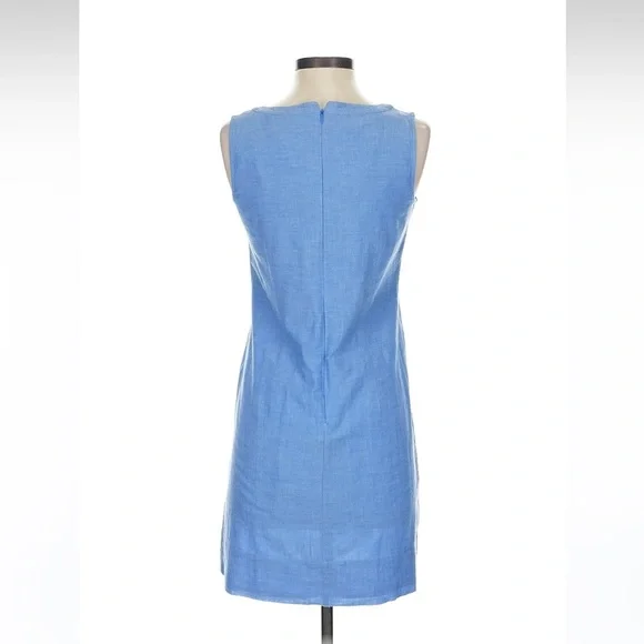 Boden blue shift mini dress 100% cotton size 2R - Picture 2 of 2